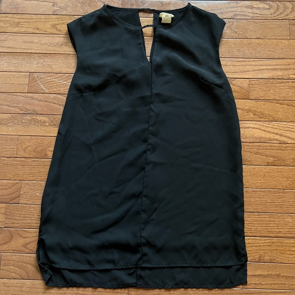 Black chiffon top